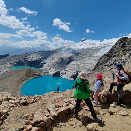 Laguna Mullaca durante el trekking 4 lagunas Paso del Zorro Perú 2 días