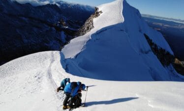 Summit view from Vallunaraju Cordillera Blanca