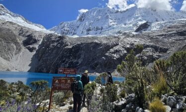 Hiking Laguna 69 Cordillera Blanca high altitude trail