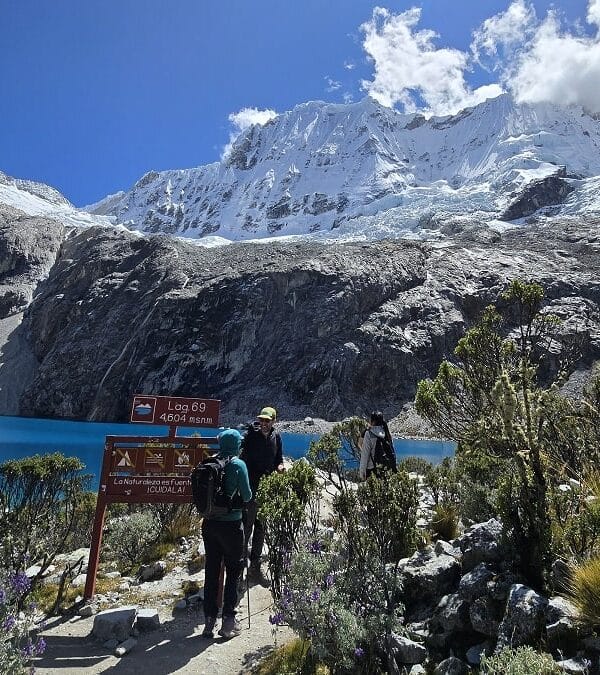 Hiking Laguna 69 Cordillera Blanca high altitude trail