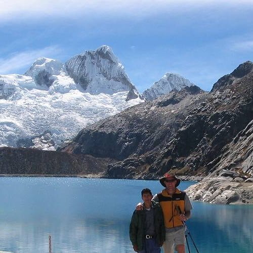 Cullicocha Lake on the 9 day Alpamayo trek in the Cordillera Blanca