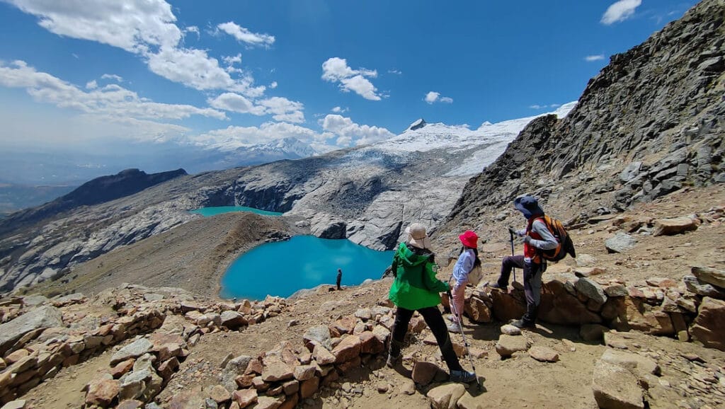 Radian Lake on the Four Lakes Trek near Huaraz Peru