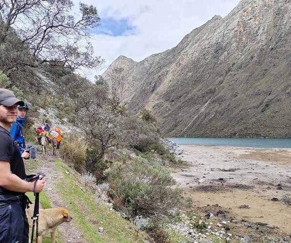 Jatuncocha Lake on the Santa Cruz Trek in the Cordillera Blanca