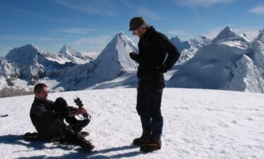 Guided glacier ascent on Nevado Pisco mountaineering route