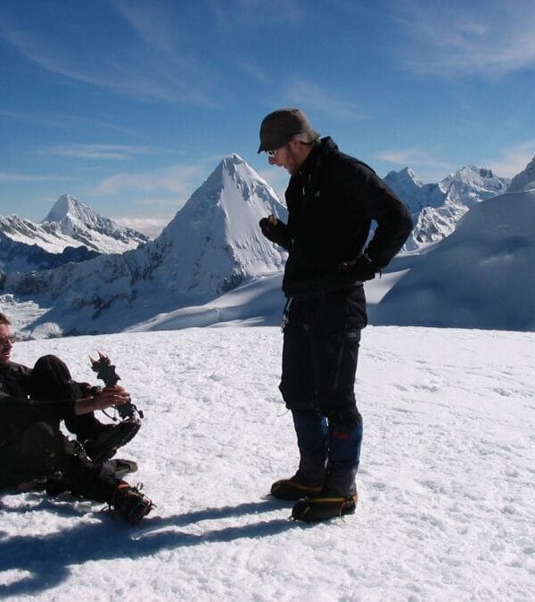 Guided glacier ascent on Nevado Pisco mountaineering route