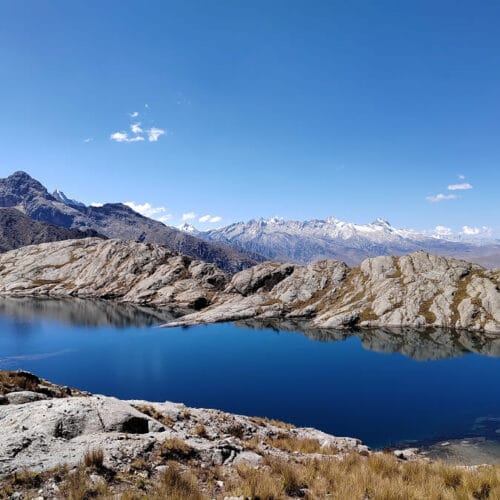 Ahuac Lake overlooking Huaraz and the Callejon de Huaylas
