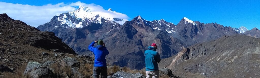 Scenic views of snow-capped peaks during the Quilcayhuanca Trek 3 Days