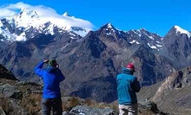 Scenic views of snow-capped peaks during the Quilcayhuanca Trek 3 Days