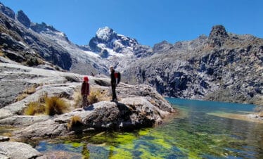 Hiking Laguna Churup Cordillera Blanca high altitude trail