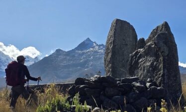 dos wankas viewpoint cordillera blanca mountains