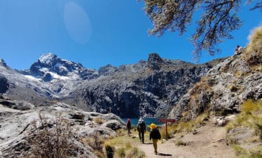 Laguna Churup one day hike near Huaraz Cordillera Blanca