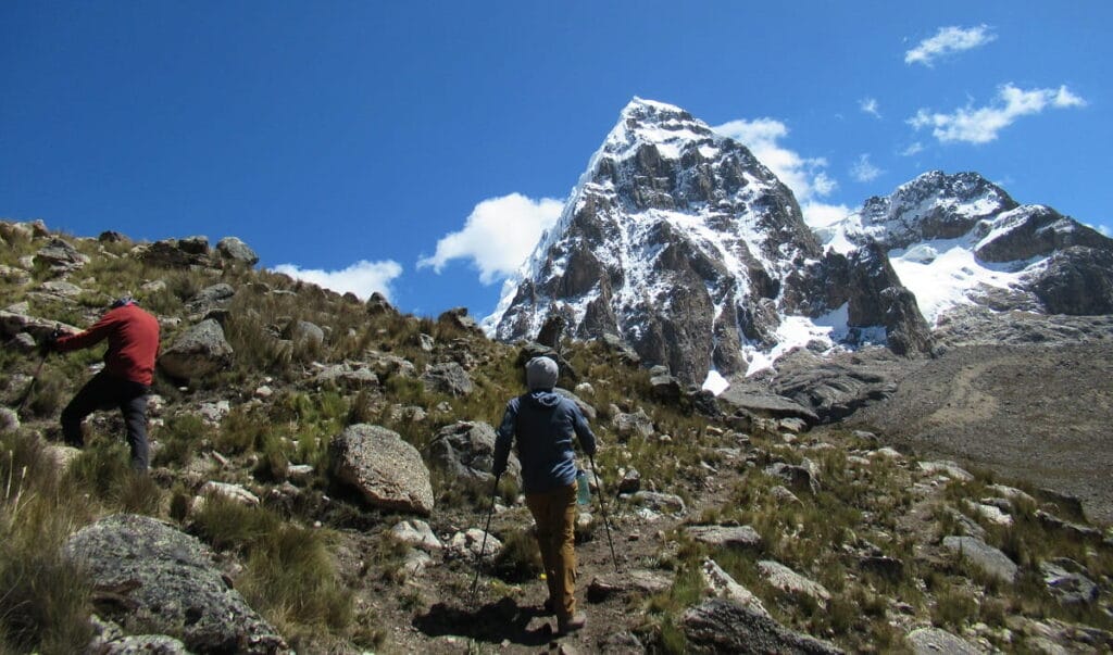 Cutatambo Valley beneath Siula Grande in the Cordillera Huayhuash