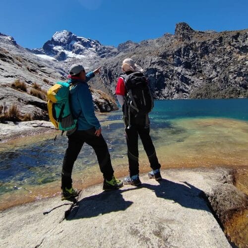 Cordillera Blanca mountain views during Laguna Churup Hike