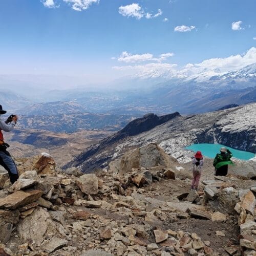 Paso del Zorro high altitude pass near Huaraz Peru